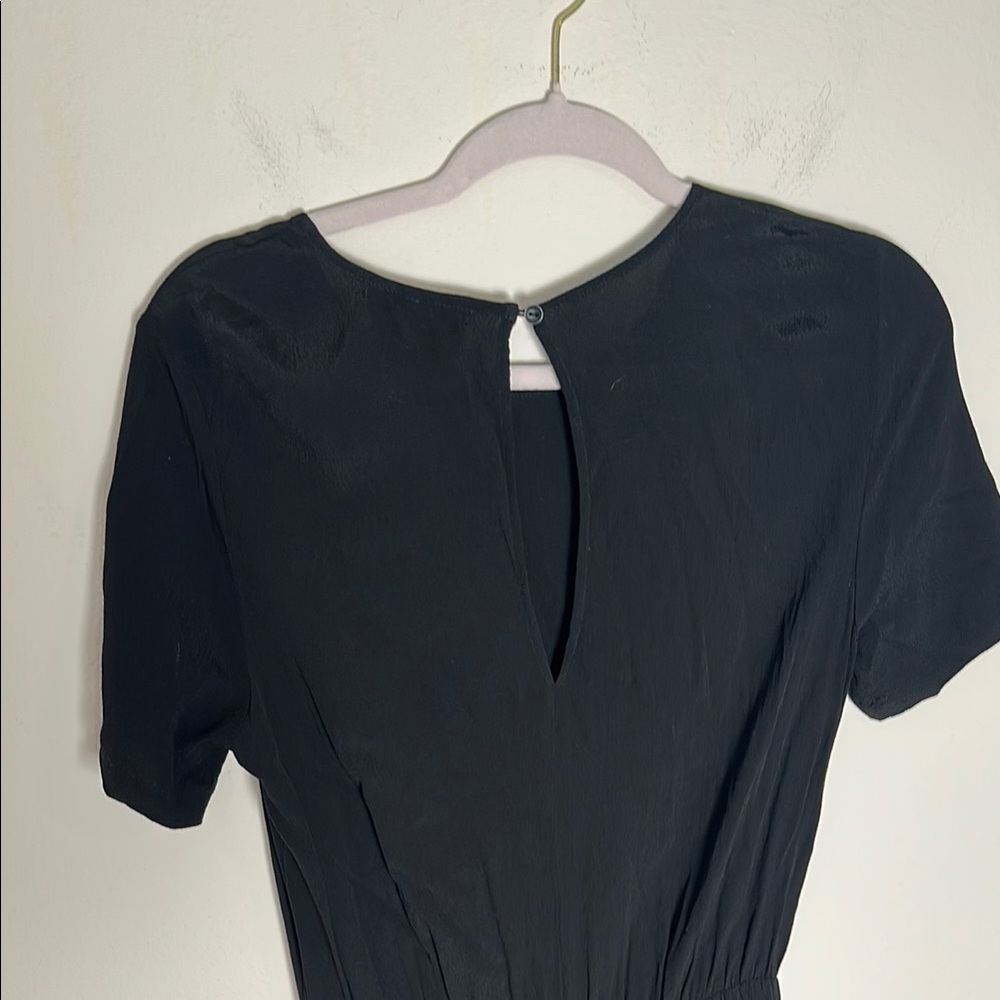 Just Female Black Pleated Ruffled Midi Sundress Kristin Dress Size XS - Picture 8 of 10